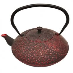 Signes Grimalt Théières Théière Japonaise Noire Et Rouge En Fonte 1L