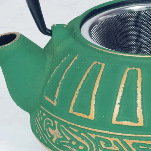 Signes Grimalt Théières Théière Japonaise Verte En Fonte 0,8L 4 Signes Grimalt Théières Théière Japonaise Verte En Fonte 0,8L – Image 2