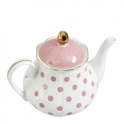 Mathilde M Théières Théière Pois Rose 1L -saladiers et coupelles Soldes theiere pois rose 1l 3