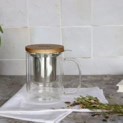 OGO Living Théières Tisanière En Verre Double Paroi 350 Ml -saladiers et coupelles Soldes tisaniere en verre double paroi 350 ml 2