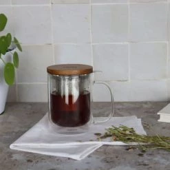 OGO Living Théières Tisanière En Verre Double Paroi 350 Ml -saladiers et coupelles Soldes tisaniere en verre double paroi 350 ml 3