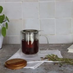 OGO Living Théières Tisanière En Verre Double Paroi 350 Ml -saladiers et coupelles Soldes tisaniere en verre double paroi 350 ml 4