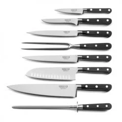 Sabatier Trompette Découpe Trousse 8 Couteaux De Cuisine -saladiers et coupelles Soldes trousse 8 couteaux de cuisine 1